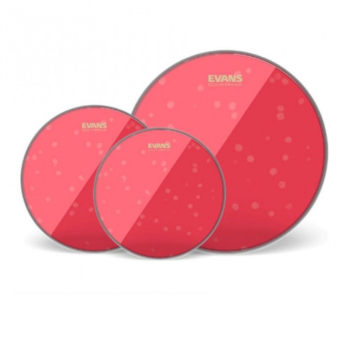 EVANS Hydraulic Red. Pack rock hidráulico rojo (10", 12", 16") con par