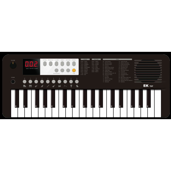 EKT37BK Teclado Mini de 37 Teclas Negro  EKT37BK Teclado Mini de 37 Teclas Negro