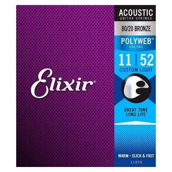 Compra Juego Polyweb Custom Light 80/20 Bronce 11-52 11025 online | MusicSales