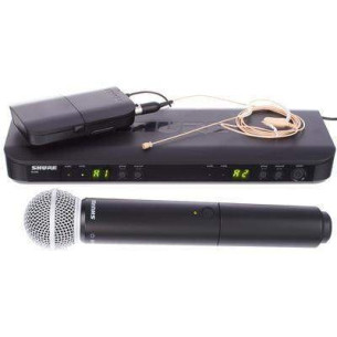 Shure BLX1288E/MX53 H8E Sistema Inalámbrico Dual Mano y Diadema
