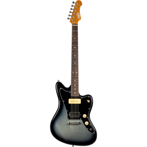 Jet JJ350 Baritone Moonburst Silver Burst Guitarra Eléctrica