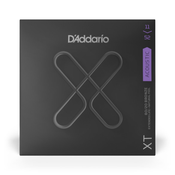 comprar Juego de cuerdas para Guitarra Acústica d'Addario XTABR1152 Acoustic 80/20 Bronze, calibre custom fino, 11-52.