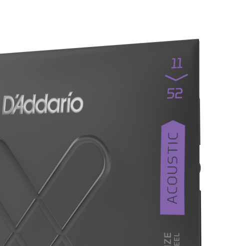 comprar Juego de cuerdas para Guitarra Acústica d'Addario XTABR1152 Acoustic 80/20 Bronze, calibre custom fino, 11-52.