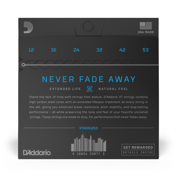 comprar Juego de cuerdas para Guitarra Acústica d'Addario XTABR1253 XT Acoustic 80/20 Bronze, calibre fino, 12-53. comprar Juego de cuerdas para Guitarra Acústica d'Addario XTABR1253 XT Acoustic 80/20 Bronze, calibre fino, 12-53.