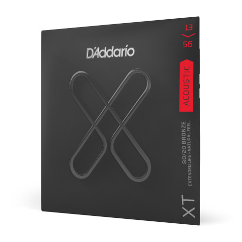 comprar Juego de cuerdas para Guitarra Acústica d'Addario XTABR1356  XT Acoustic 80/20 Bronze, calibre medio, 13-56.