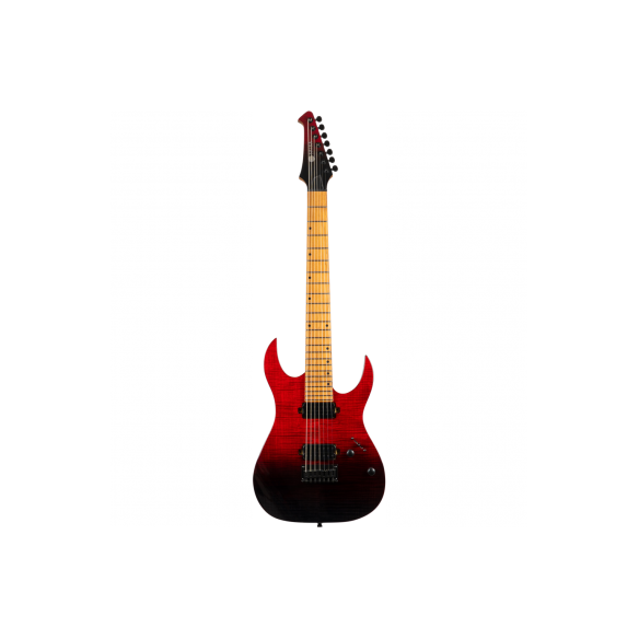 SPIRA S457-TRD TRANSPARENT RED Guitarra Eléctrica 7 Cuerdas