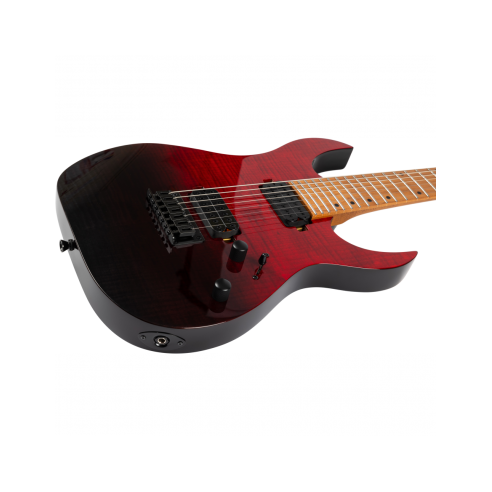 SPIRA S457-TRD TRANSPARENT RED Guitarra Eléctrica 7 Cuerdas