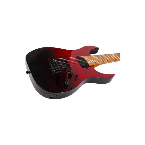SPIRA S457-TRD TRANSPARENT RED Guitarra Eléctrica 7 Cuerdas