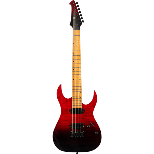 SPIRA S457-TRD TRANSPARENT RED Guitarra Eléctrica 7 Cuerdas