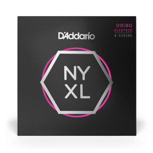 NYXL0980 Juego 8 Cuerdas Guitarra Eléctrica 9-80 2