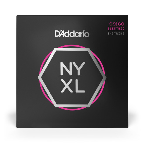 NYXL0980 Juego 8 Cuerdas Guitarra Eléctrica 9-80