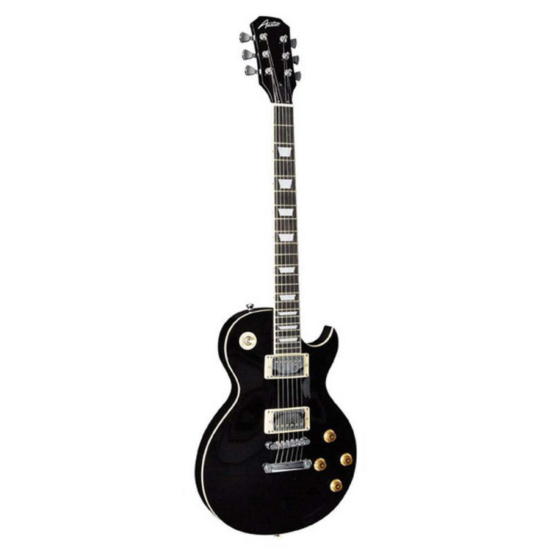 comprar guitarra electrica tipo Les Paul, tipo LP, en color negro, economica, a buen precio, Austin, AS6P Super 6 Black,