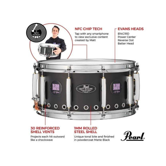 Pearl Caja 14 x 6,5" Signature Matt Mc Guire