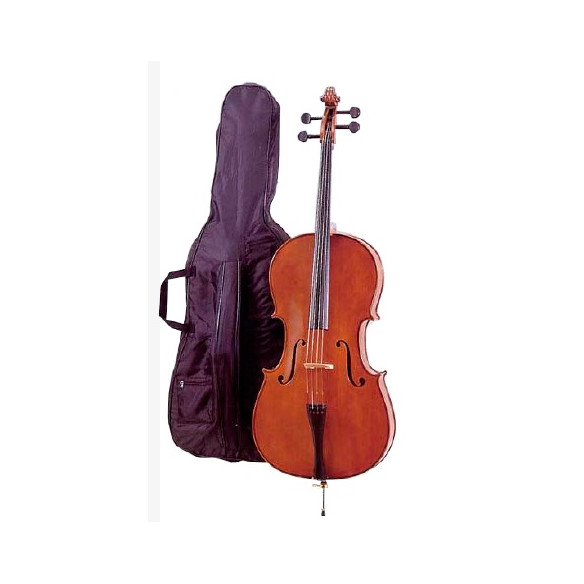 CARLO GIORDANO SC90 Cello Estudio 1/2 con arco y funda