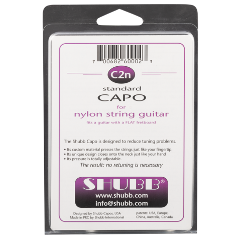 Shubb C2N Cejilla Guitarra Clásica Niquelada