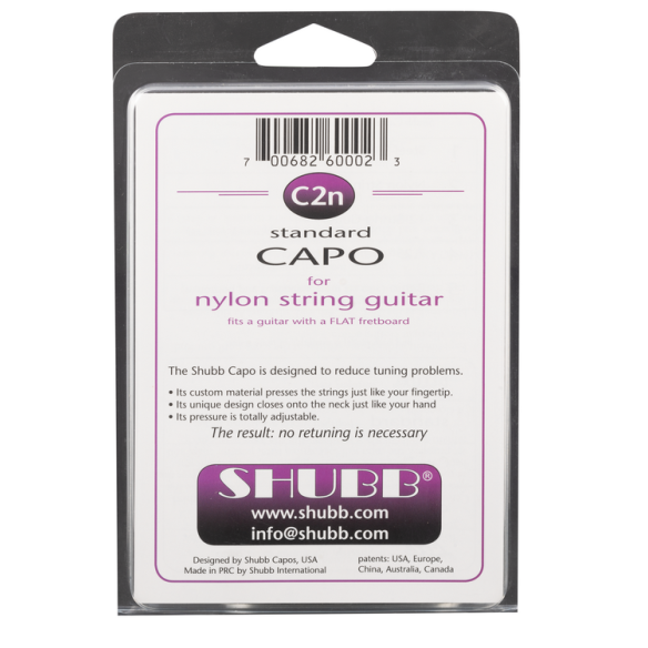 Shubb C2N Cejilla Guitarra Clásica Niquelada Shubb C2N Cejilla Guitarra Clásica Niquelada