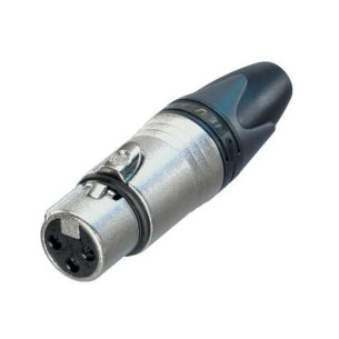 NC3FXX Conector XLR Hembra Aéreo Níquelado