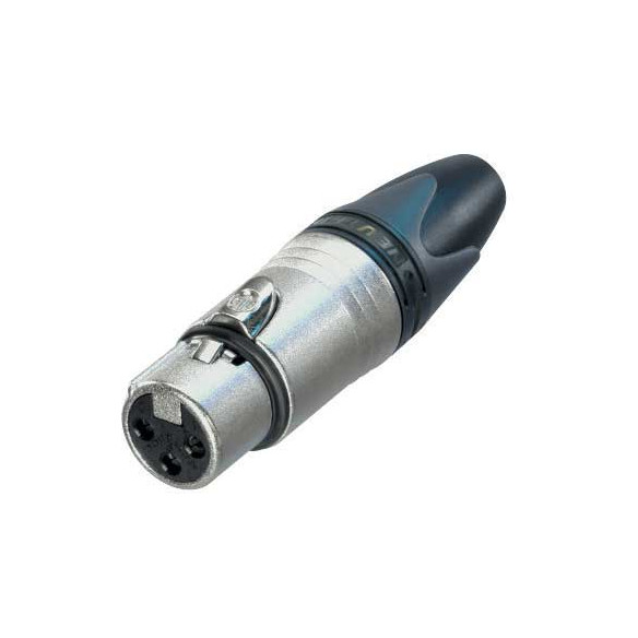 NC3FXX Conector XLR Hembra Aéreo Níquelado NC3FXX Conector XLR Hembra Aéreo Níquelado