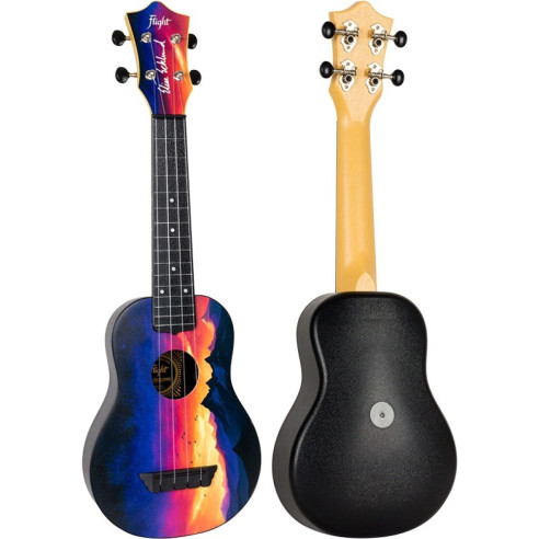 FLIGHT TUS-EE Ukelele Soprano Travel Sunset Elise Ecklund Signature