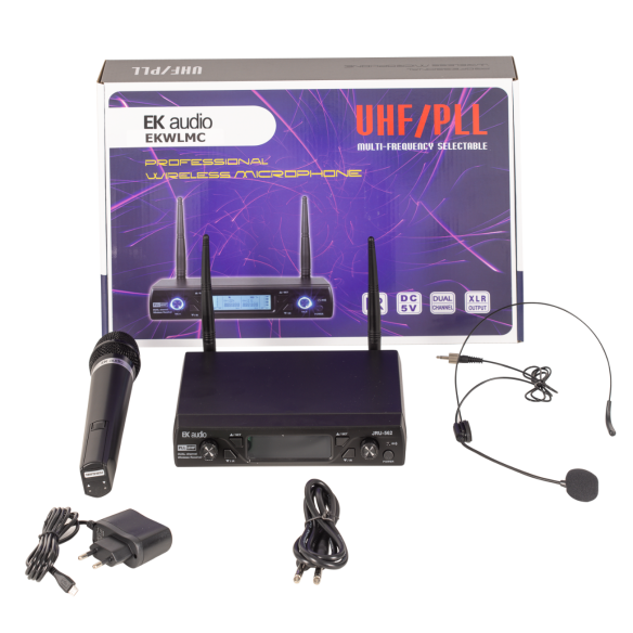 EKWLMC Sistema Inalámbrico Doble ( Mano y Headset )