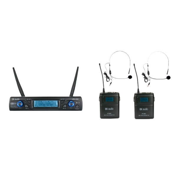 EKWLCC Sistema Inalámbrico Doble con 2 x Headset  EKWLCC Sistema Inalámbrico Doble con 2 x Headset