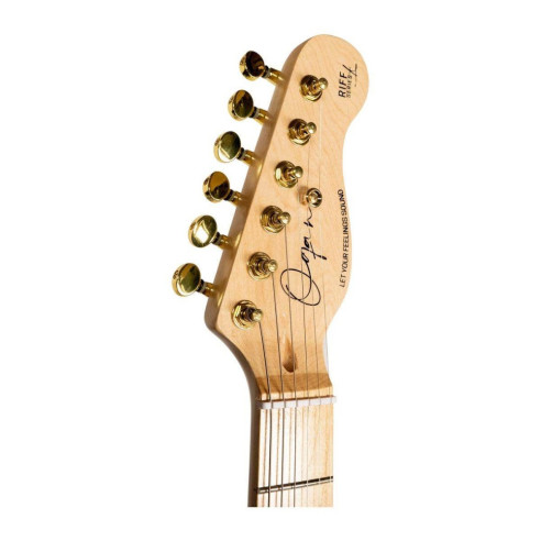 Nueva línea de guitarras Riff Series by Oqan, modelos y acabados icónicos, con aspecto custom y colores vintage.