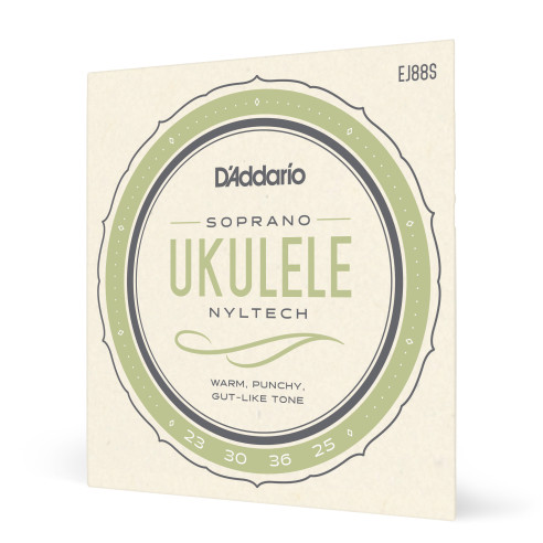 comprar Juego de cuerdas para Ukelele d'Addario EJ88S Cuerdas de Nyltech para ukulele soprano.