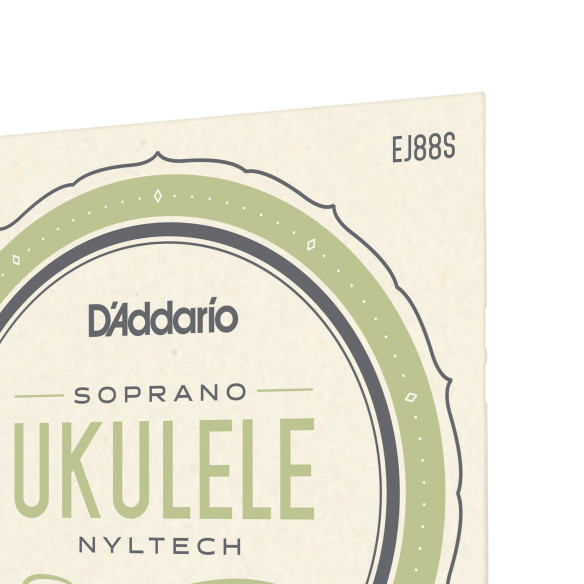 comprar Juego de cuerdas para Ukelele d'Addario EJ88S Cuerdas de Nyltech para ukulele soprano.
