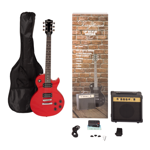 PGLPDRD PACK GUITARRA Eléctrica Les Paul Roja