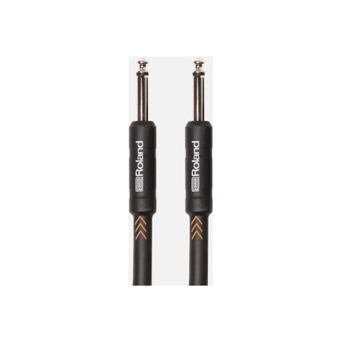 Cable instrumento Roland RIC-B15 Serie Black con Conectores Jack rectos de 4,5 m de longitud y rendimiento profesional.