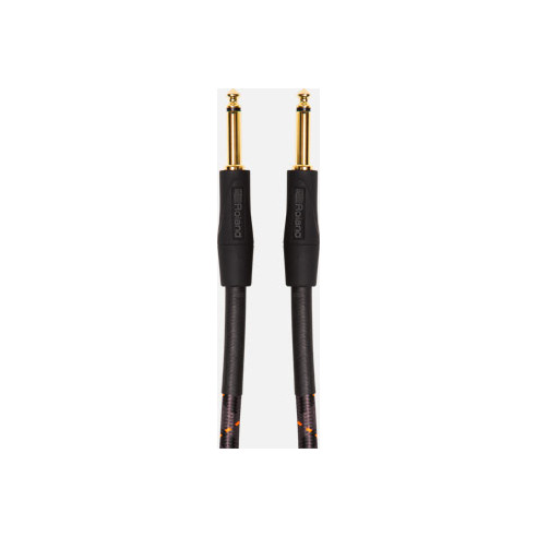 Cable instrumento Roland RIC-G20 Serie Gold con Conectores Jack rectos de 6 m de longitud y rendimiento profesional.