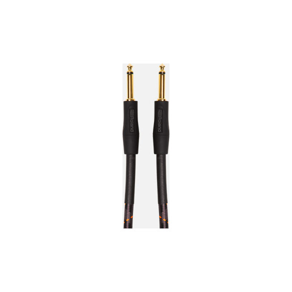 Cable instrumento Roland RIC-G20 Serie Gold con Conectores Jack rectos de 6 m de longitud y rendimiento profesional.