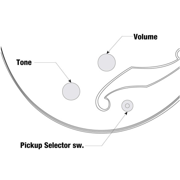AGB200-BKF Bajo Eléctrico Hollow-body Artcore