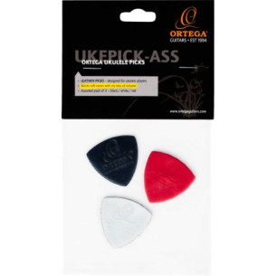 ORTEGA UKEPICK-ASS Pack 3 Púas Ukelele