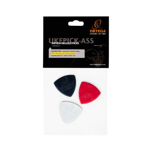 ORTEGA UKEPICK-ASS Pack 3 Púas Ukelele