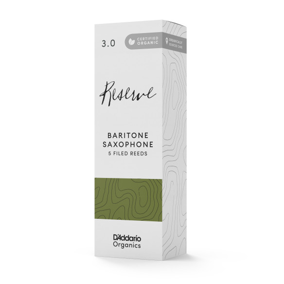comprar Cañas Saxo Barítono D'Addario Organic Reserve dureza 3.0, caja de 5 cañas orgánicas limadas. comprar Cañas Saxo Barítono D'Addario Organic Reserve dureza 3.0, caja de 5 cañas orgánicas limadas.