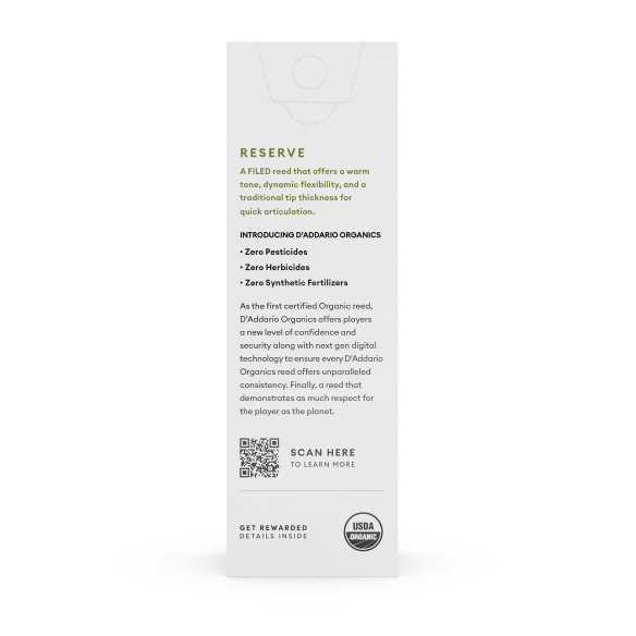 comprar Cañas Saxo Barítono D'Addario Organic Reserve dureza 3.0, caja de 5 cañas orgánicas limadas. comprar Cañas Saxo Barítono D'Addario Organic Reserve dureza 3.0, caja de 5 cañas orgánicas limadas.
