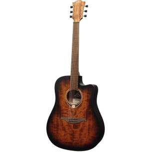 Lag TRAMONTANE 70 T70DCE-BB Guitarra Acústica Dreadnought Black  Brown