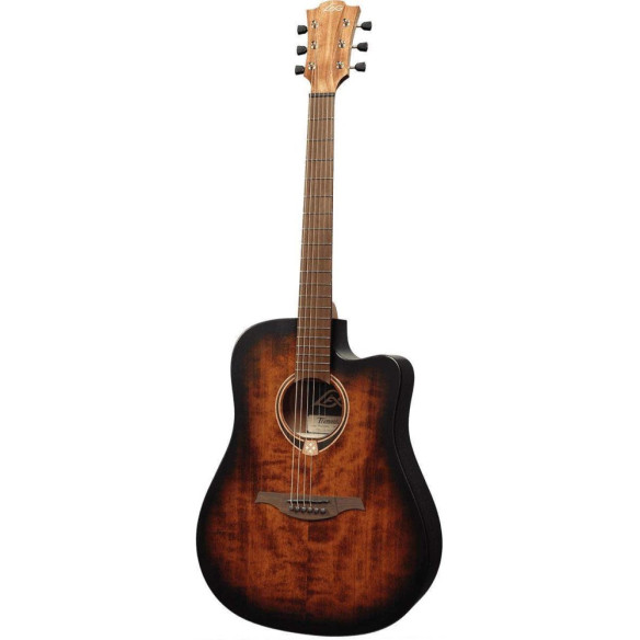 Lag TRAMONTANE 70 T70DCE-BB Guitarra Acústica Dreadnought Black  Brown