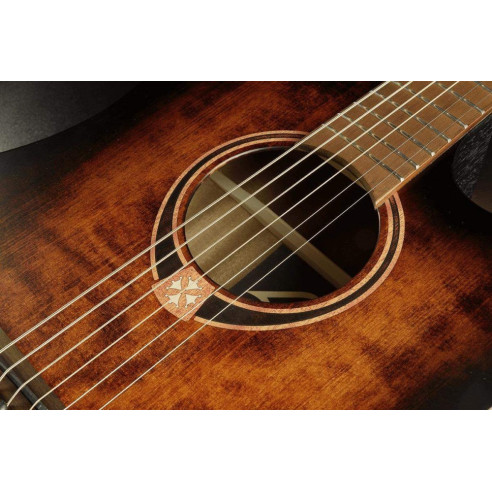 Lag TRAMONTANE 70 T70DCE-BB Guitarra Acústica Dreadnought Black  Brown