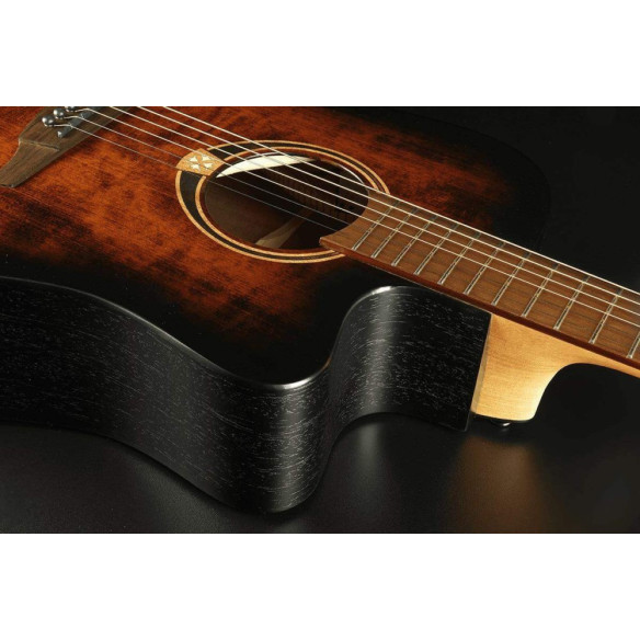 Lag TRAMONTANE 70 T70DCE-BB Guitarra Acústica Dreadnought Black  Brown