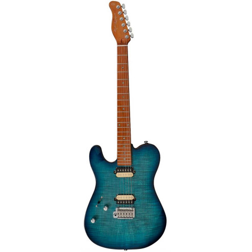 LARRY CARLTON T7 FM TBL TRANS BLUE ZURDOS Guitarra Eléctrica