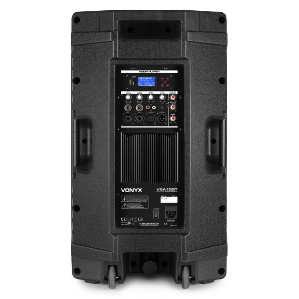 Vonyx VSA15BT Altavoz activo Bi-Amplificado 15" 1000W BT/MP3