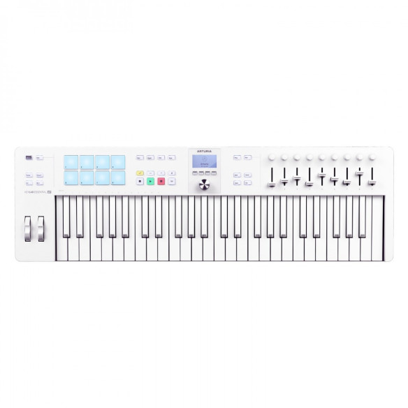 Arturia KEYLAB ESSENTIAL 49 MK3 ALPINE WHITE Teclado Controlador Arturia KEYLAB ESSENTIAL 49 MK3 ALPINE WHITE Teclado Controlador