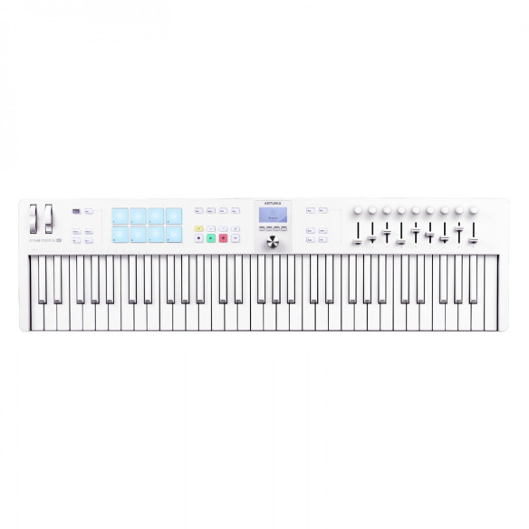 Arturia KEYLAB ESSENTIAL 61 MK3 ALPINE WHITE Teclado Controlador Arturia KEYLAB ESSENTIAL 61 MK3 ALPINE WHITE Teclado Controlador