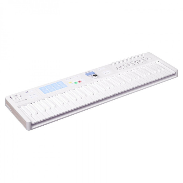 Arturia KEYLAB ESSENTIAL 61 MK3 ALPINE WHITE Teclado Controlador Arturia KEYLAB ESSENTIAL 61 MK3 ALPINE WHITE Teclado Controlador