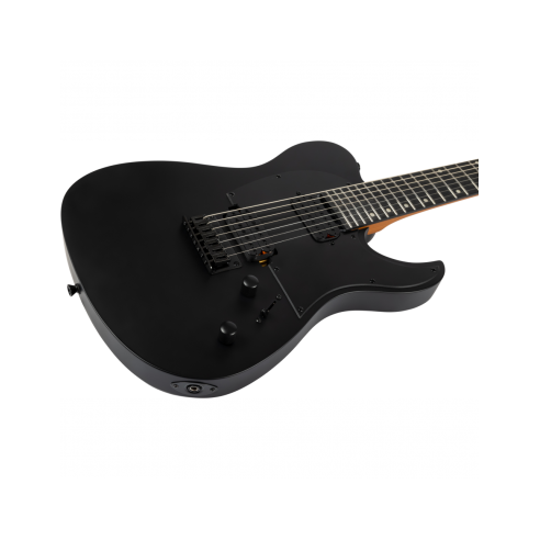 SPIRA T407-MBK SATIN BLACK Guitarra Eléctrica 7 Cuerdas