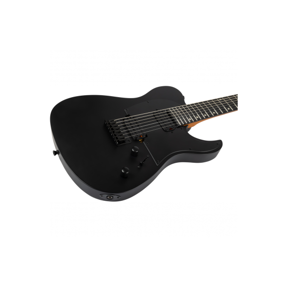 SPIRA T407-MBK SATIN BLACK Guitarra Eléctrica 7 Cuerdas