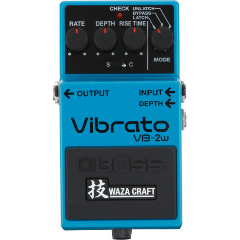 Pedal Vibrato Boss VB-2W Waza Craft, auténtica expresión de vibrato, reinventada con la innovación Waza.