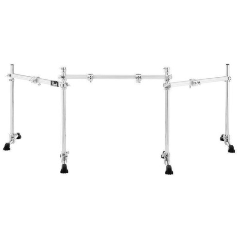 Rack de batería Pearl DR-513 con barras rectas, 4 abrazaderas de rack PCX100 y 2 abrazaderas de tubo PCL-100.